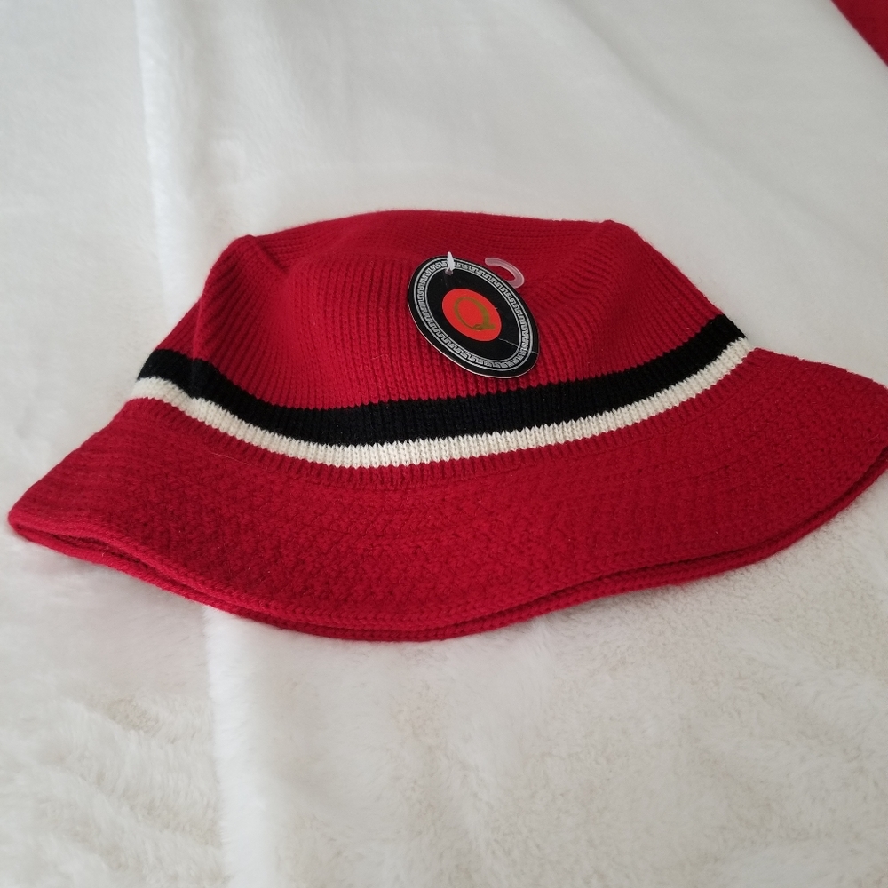 Red and pink hats